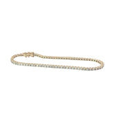 14k  White Gold  2.25ct F VS2 Round Diamond Tennis Bracelet